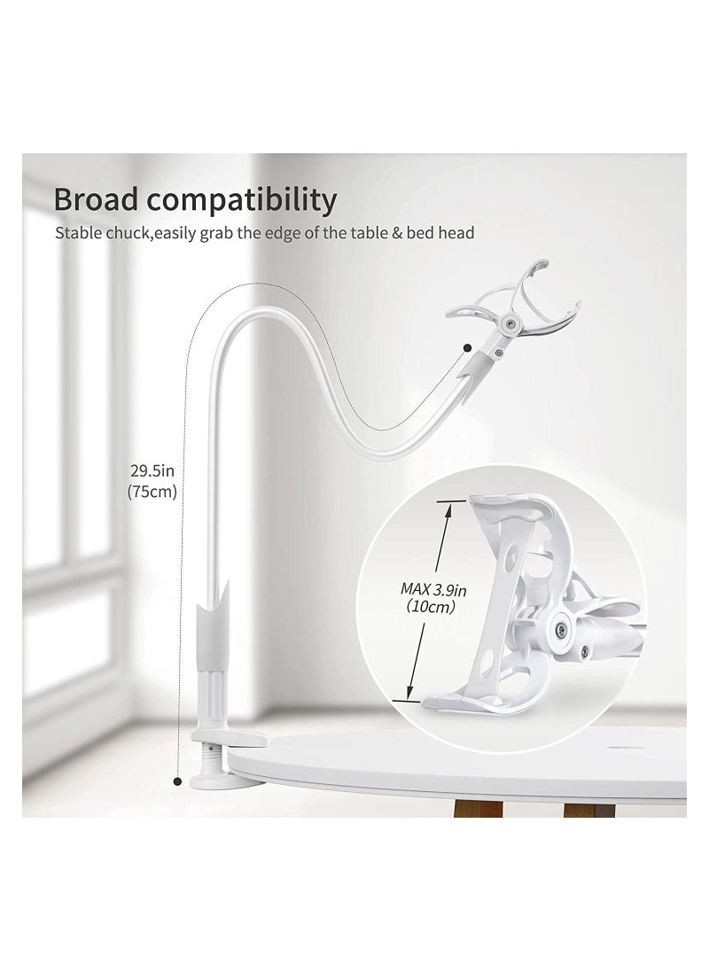 Clamp Universal Lazy Mount Clip Hands Free Flexible Long Arm Bracket Grip for 4.0-6.3 Phones Mobile Stand Baby Monitor for Desk, Bed, Office, Kitchen - Image 4