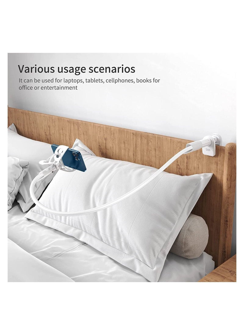 Clamp Universal Lazy Mount Clip Hands Free Flexible Long Arm Bracket Grip for 4.0-6.3 Phones Mobile Stand Baby Monitor for Desk, Bed, Office, Kitchen - Image 3
