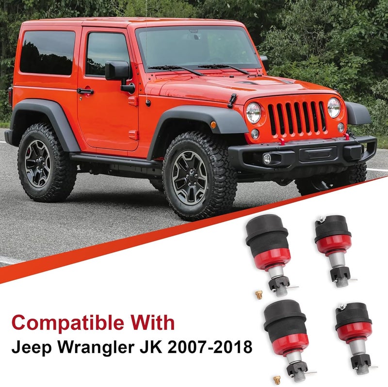 Jetuplusllc Set of 4 Upgrade Heavy Duty Ball Joints for 2007-2018 Jeep Wrangler - Image 5