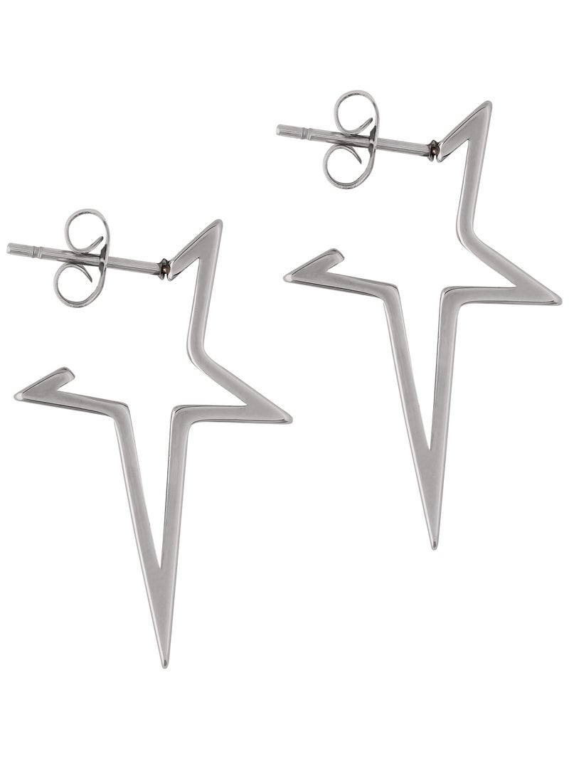 Sacina Silver-tone Spike Star Earrings Dangle, Y2k Goth Punk Grunge Emo Earrings, Star Jewelry, Christmas Jewelry Gifts For Women - Image 1