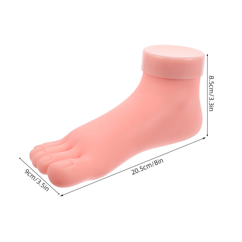 2pcs Manicure Practice Foot Model Realistic Silicone Foot Nail Art Training Fake Feet For Practice Displaying Nail Art - Image 5