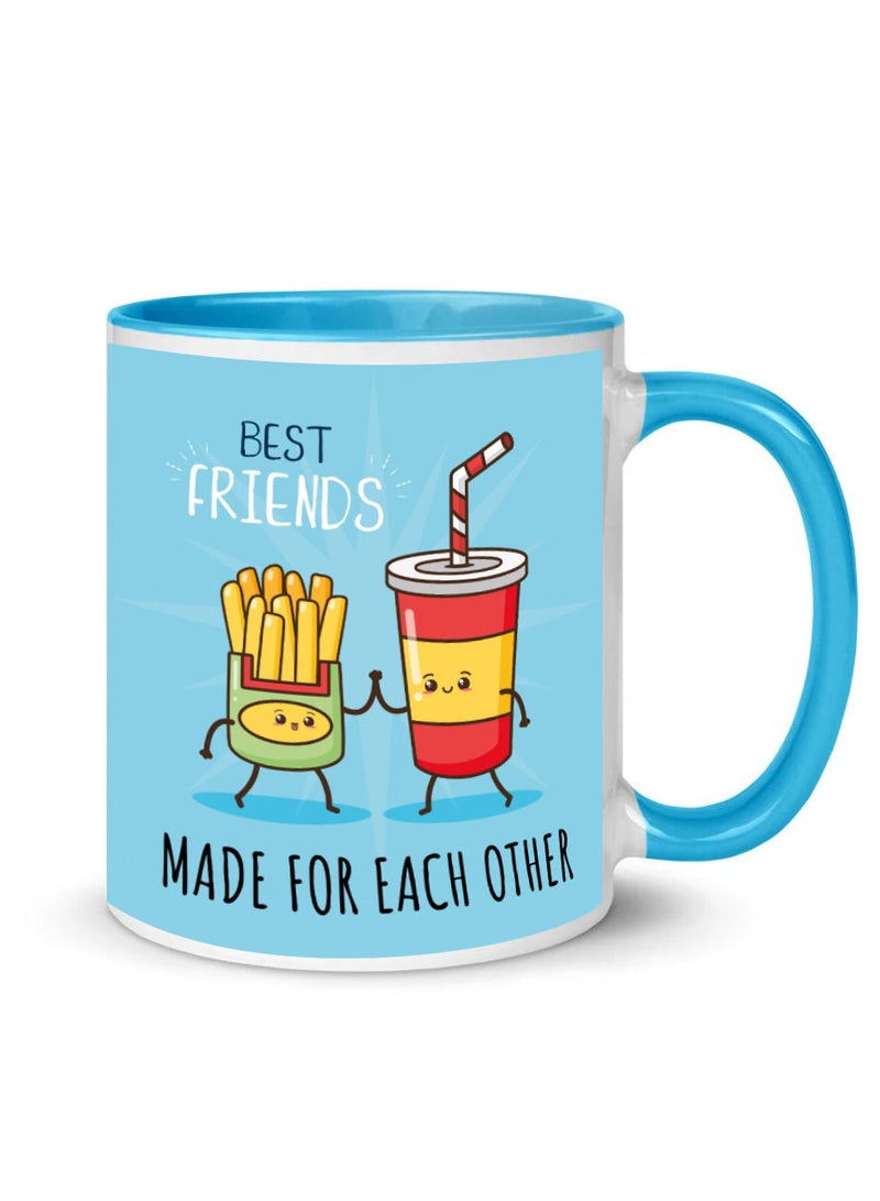 إم إي سي كوب قهوة مطبوع عليه بيست فريندز أحد عشر أوقية مقبض أزرق - Image 2
