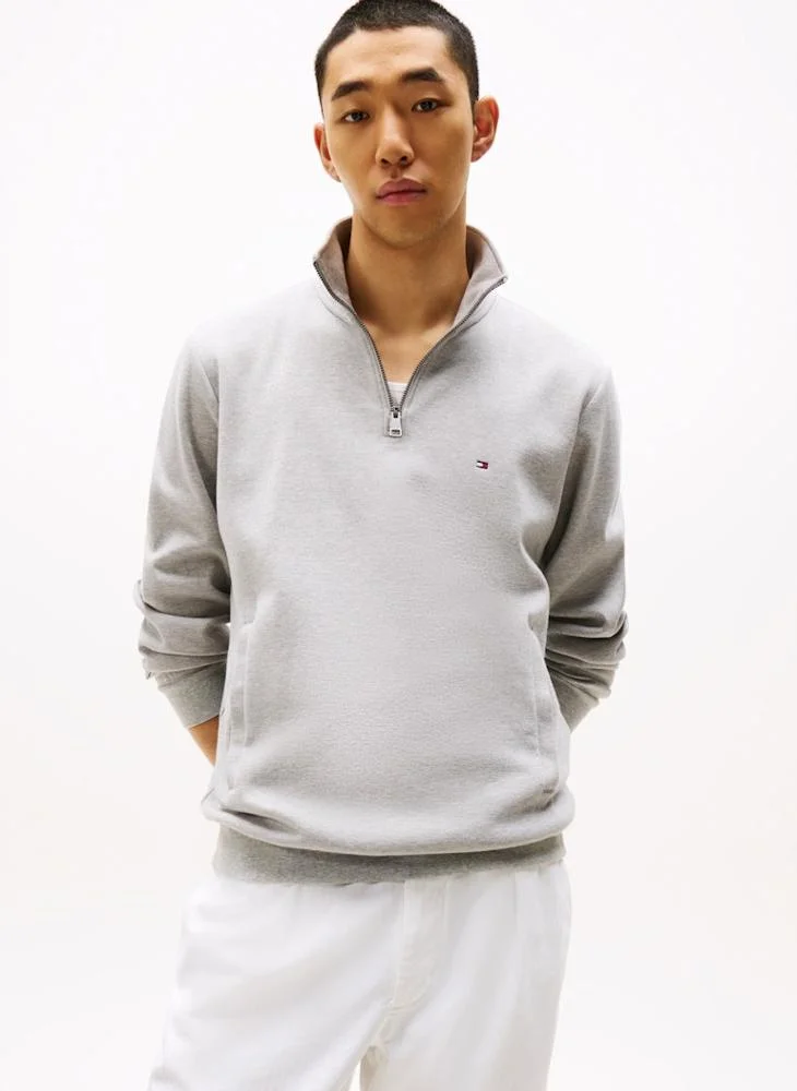 تومي هيلفيغر سويت شيرت كاجوال بسحاب نصف أمامي