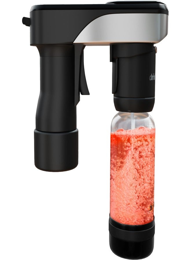 DrinkMate Portable Soda Maker, Black, 0.5L, w/two 3oz Cylinders - Image 3