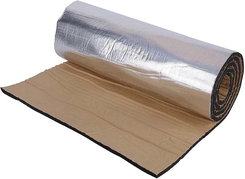 YTOOK Car Sound Deadening Mat Insulation Heat Pads, Foam Self-Adhesive Mat 10mm Roll, Car Noise Control Acoustic Dampening Moistureproof Waterproof for Car Home (50x200cm) - Image 1