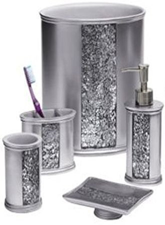 Popular Bath "Sinatra Silver" 5 PC Bath Accessory Set