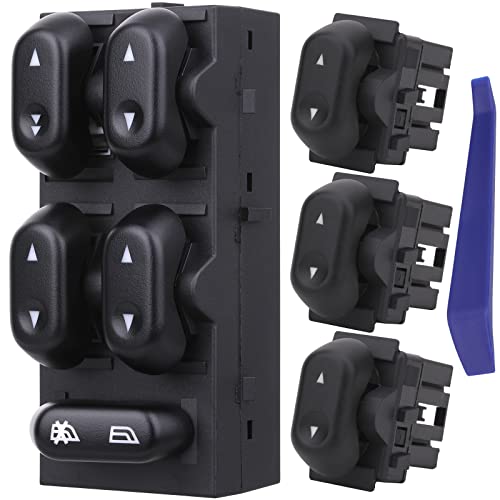 Obaee Driver Side Switch & 3 Passenger Window Switches, Compatible with 2004-2008 Ford F150, 2003-2006 Ford Expedition, 2003-2008 Crown Victoria, Lincoln Mark LT, Mercury Grand Marquis and Marauder - Image 1