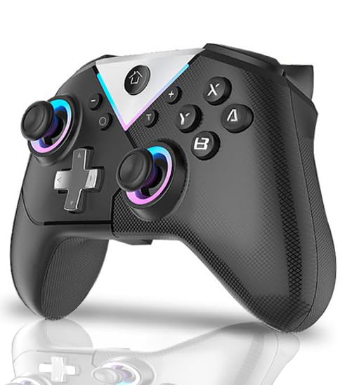 Offbeat Bluetooth 5.2 wireless RGB gaming Controller for PC, IOS/ Android | Dual-mode BT 5.2 + Wired gamepad | Hall effect magnetic triggers & joystick | Macro programmable button and turbo mode | Rechargeable Type C - Image 2