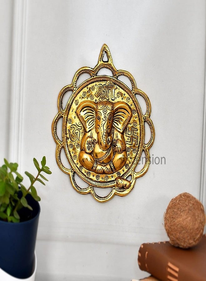 ascension Ganesh Ganesha Ganpati Showpiece Main Door Hangings for Home Décor Decoration and Gift Purpose Diwali Gifts, Pooja, Temple All Hanging Siddhi Vinayak Ganesha Wall Decor Showpiece - Image 2
