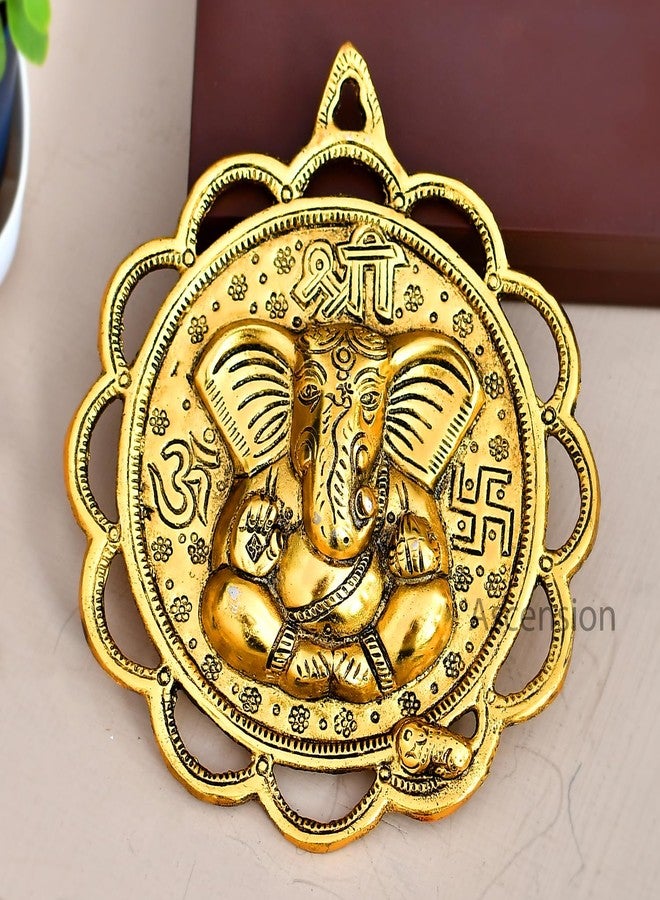 ascension Ganesh Ganesha Ganpati Showpiece Main Door Hangings for Home Décor Decoration and Gift Purpose Diwali Gifts, Pooja, Temple All Hanging Siddhi Vinayak Ganesha Wall Decor Showpiece - Image 1