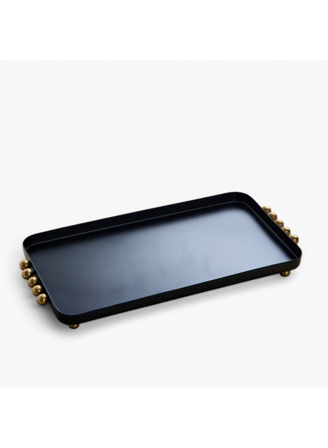 Home Box Certosa Metal Tray with Beads -  34x16x3 cm - Image 5