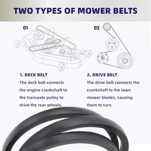 Leego Deck Belt 5/8X148.25 Inch Compatible with Cub Cadet 54 Inch Deck RZT-L54 RZT-S54 RZT-LX54 RZT-S54 RZT-SX54 ZT1-54 ZT2-54 Zero Turn Mowers 754-04329 954-04329 - Image 5