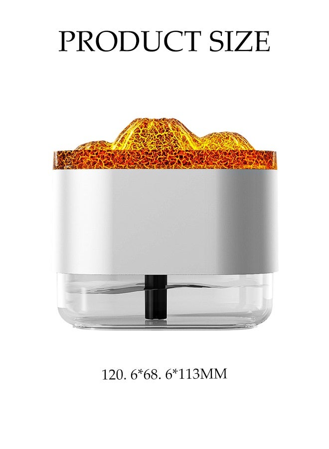 DUNISO Multifunctional Household Humidifier Ultrasonic Cool Mist Humidifier with Ambient Light High-frequency Nanoscale Atomizing Volcano Aroma Diffuser USB Rechargeable Mute Quickly & Evenly Humidify for Home, Office, Travel, Baby - Image 4