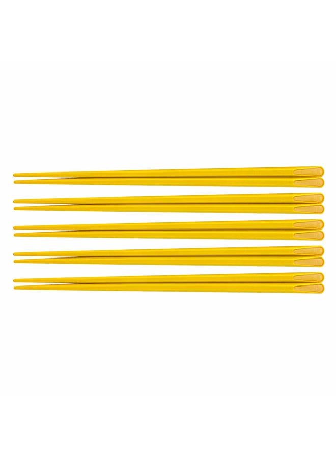 5 Pair Chopsticks Little Yellow Duck Cartoon Anti Slip Heat Resistant Chopsticks for Home