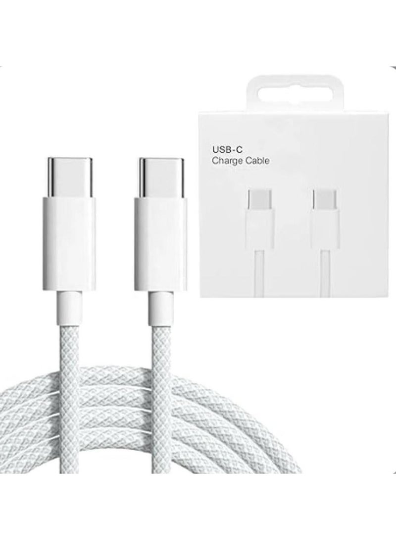 FEIDA 60W USB C to C Woven Charging Cable[FEIDA Certified],1M Fast Type C to C Charger Cord foriPhone 15/16,15/16 Pro,15/16 Plus,15/16 Pro Max,for MacBook Pro/Air,for iPad Air 4/5,Mini 6/Pro12.9in/11in,Samsung Galaxy - Image 4
