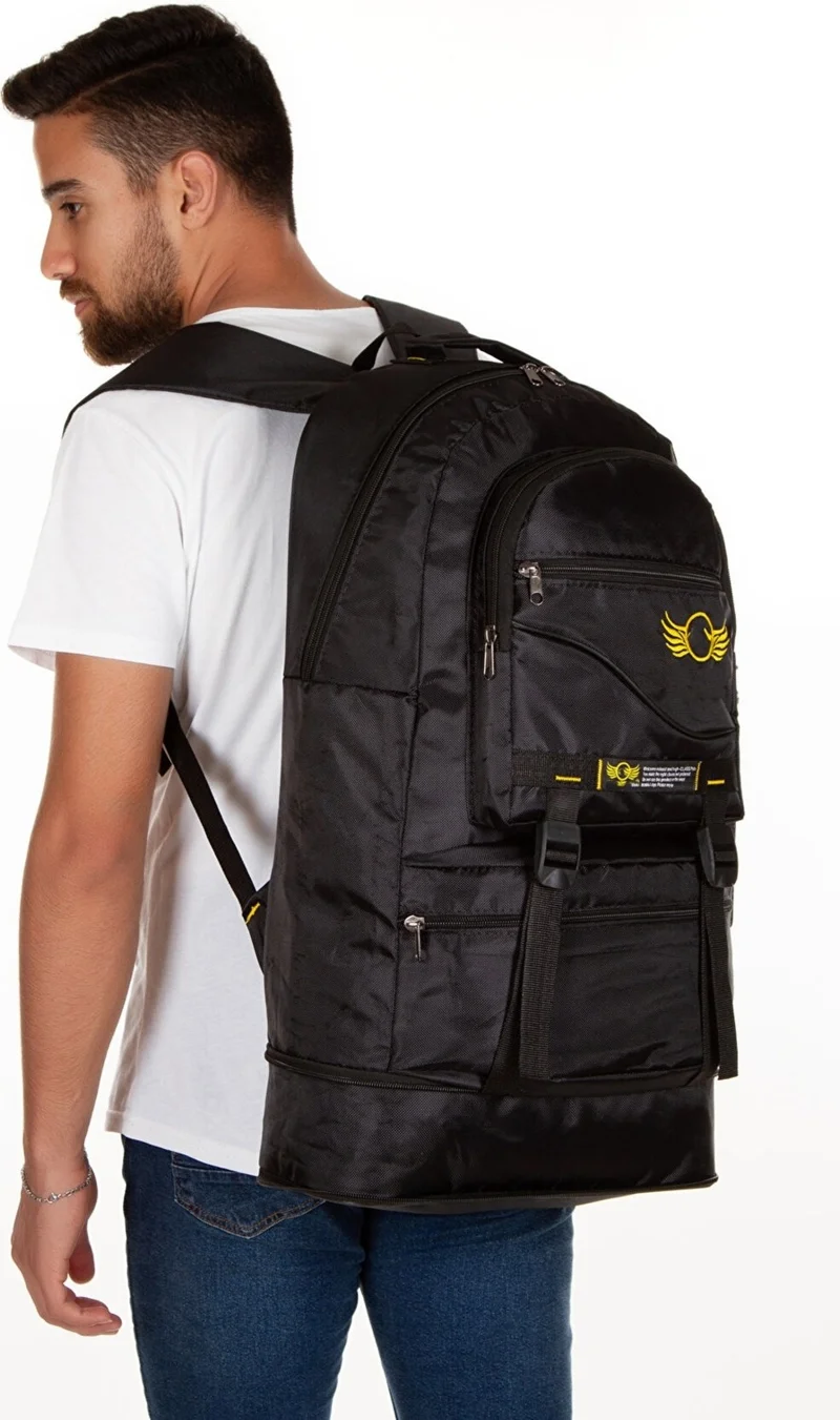 افكا Original Bellows Orthopedic Comfort Multi-Eye Travel Travel Hiking Mountaineer Camping Sports Backpack 65 L