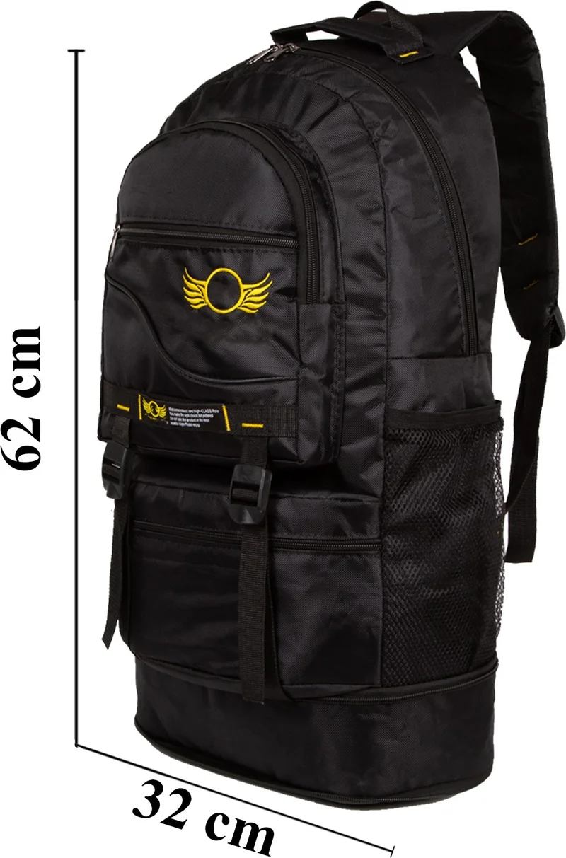 افكا Original Bellows Orthopedic Comfort Multi-Eye Travel Travel Hiking Mountaineer Camping Sports Backpack 65 L