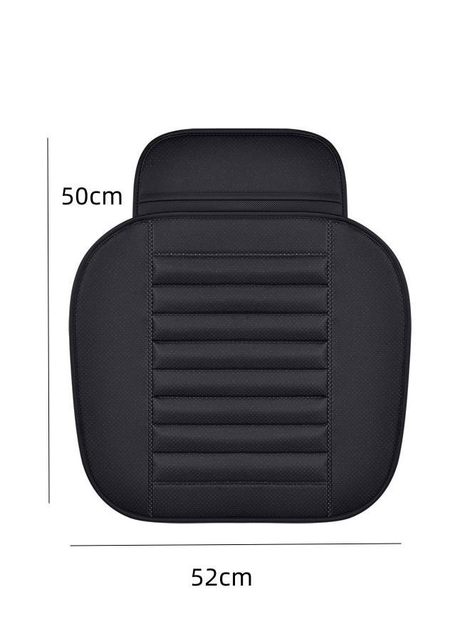 DUNISO 2 pcs Front Car Seat Covers  With Storage Pouch Faux Leather Protectors for Front Seats Waterproof and Anti-Slip Cushions  Wrap Around The Bottom Fits Most of Vehicles  - Image 2