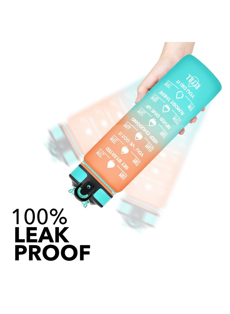 VIO Motivational Water Bottle With Time Marker Leakproof Sturdy Daily Use Bottle For Fitness Gym Office School and Outdoor Sports - Image 4