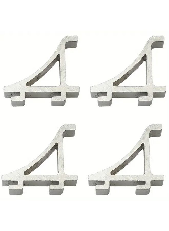 4pcs Metal Fridge Shelf Clips Adjustable Space Saving Refrigerator Freezer Support No Drill Installation - Image 5