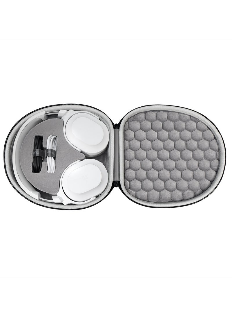 عام حقيبة تخزين بسحاب مخصصة لسماعات Razer OpusX - حقيبة واقية صلبة مقاومة للصدمات، محمولة ومدمجة لتنظيم وحماية السماعات والملحقات. - Image 2