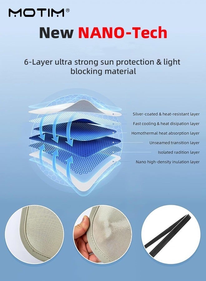 موتيم مظلة سقف لسيارة Tesla Model 3 Highland 2025/2024، مظلة Nano Ice Silk، عازلة للأشعة فوق البنفسجية، تمنع 99% من الأشعة فوق البنفسجية، تحافظ على برودة السيارة، إكسسوارات Tesla Model 3 Highland - Image 4