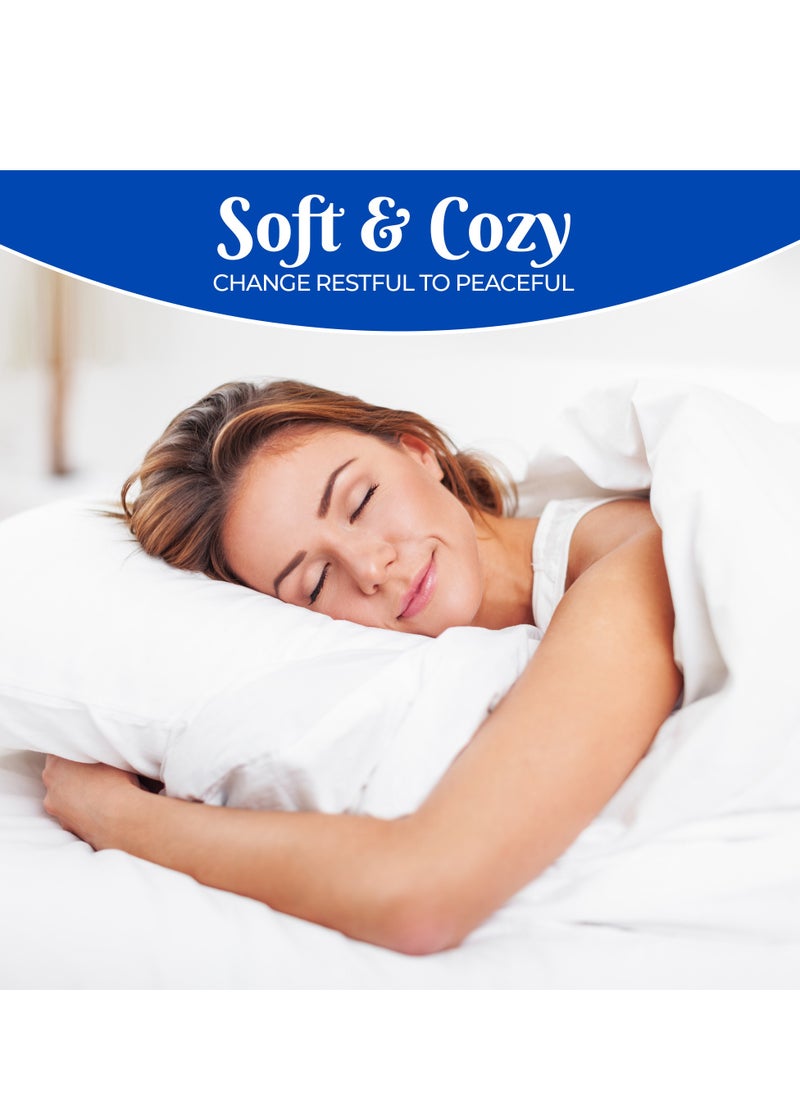 Infinitee Xclusives Premium Blue King Sheets S et- 1800 TC Series 4 Piece Bed Sheets - Soft Brushed Microfiber Fabric - 16 Inches Deep Pockets Sheets Wrinkle Free & Fade Resistant by Infinitee Xclusives  - Image 3