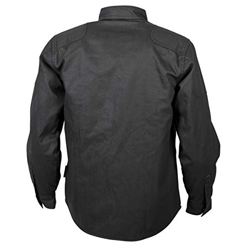 Scorpion unisex-adult Covert Waxed Shirt Waxed Riding Shirt(Black, Medium), 1 Pack - Image 3