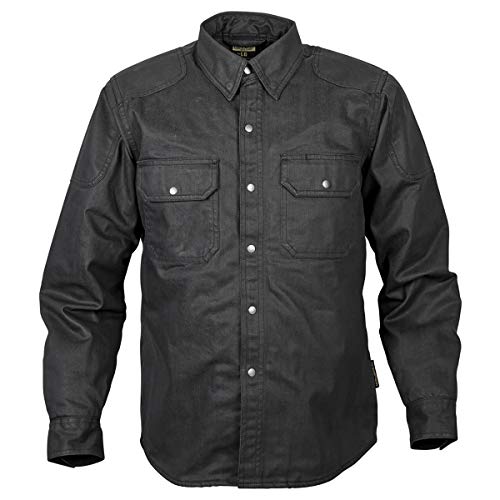 Scorpion unisex-adult Covert Waxed Shirt Waxed Riding Shirt(Black, Medium), 1 Pack - Image 2