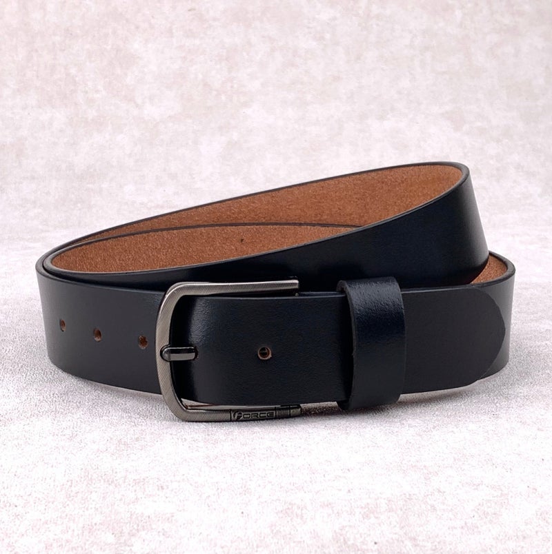 فورس حزام جلد طبيعي تيمبر (أسود) من جلد ميلانو - Image 1