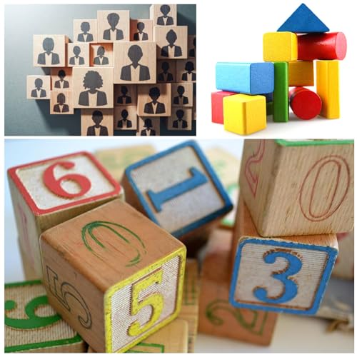 MUXGOA Wood Blocks for Crafts,2 Inch Unfinished Wooden Cubes Natural Wood Blocks for Crafts Making & DIY Projects & Decor(Pack of 9) - Image 5