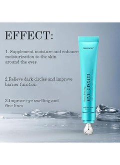 CARVENCHY Hydro Boost Eye Cream for Dark Circles and Puffy Eyes, Anti Aging and Wrinkle Eye Cream, Eye Bags Remover, Eye Moisturiser for Moisturizing, Under Eye Brightener  - Image 3