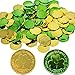 GiftExpress St Patricks Gold Coins 144 Count Kids Play Lucky Clover Coin Shamrock Money Pirate Tokens Toy Treasure for St Patricks Day Games Decorations Party Favors - Image 2