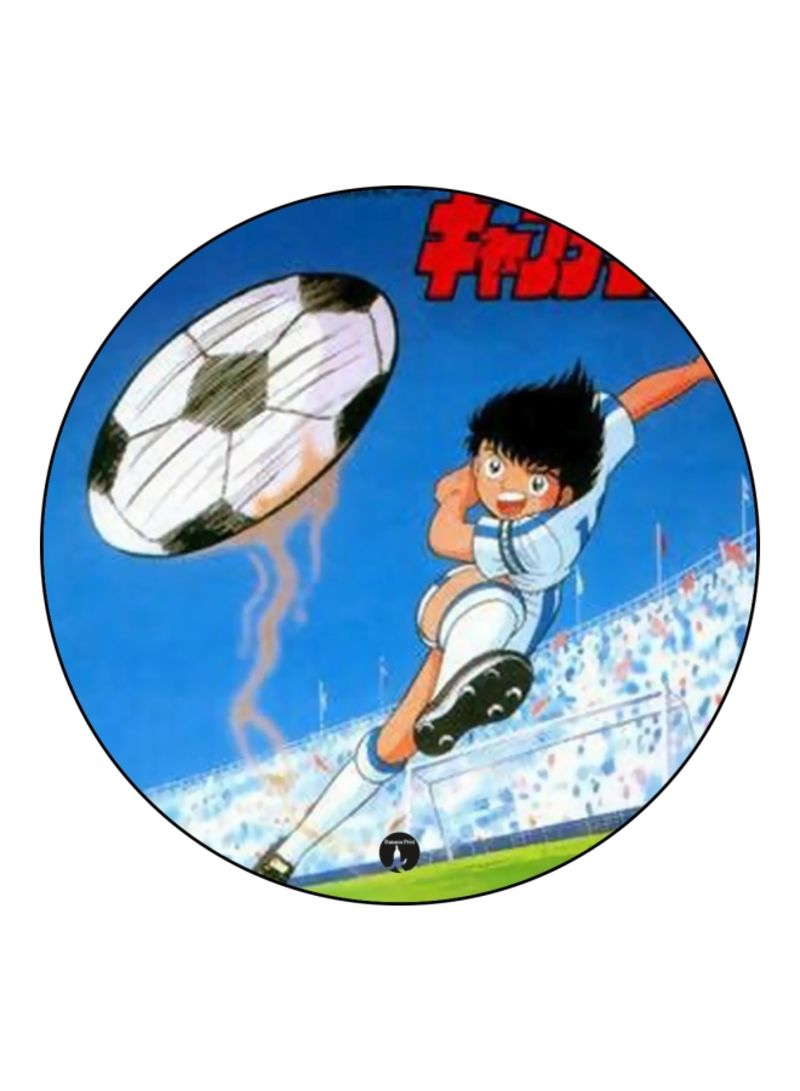 RKN Anime Captain Majid Themed Printed Mouse Pad  Blue/White/Red