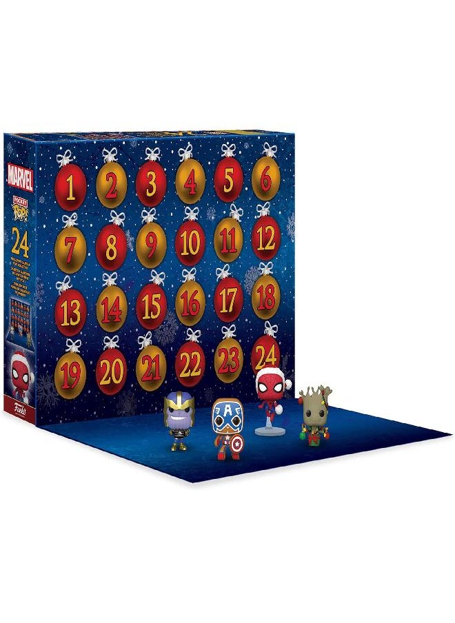 Funko - Funko Pop! Advent Calendar: Marvel - Holiday, Multicolor, One Size - Image 1