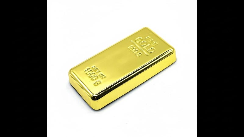 Awestuffs Glittering 24K Gold Finish Metal Bar Paper Weight for Home Office Use & Corporate Gift (1) - Image 2