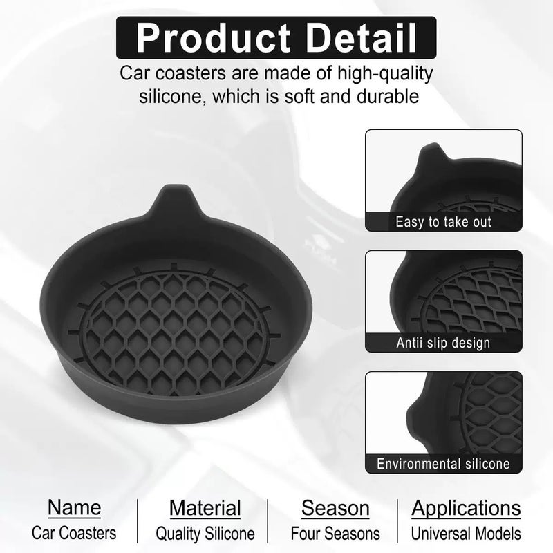 Car Cup Holder Non-Slip Mat - Image 1