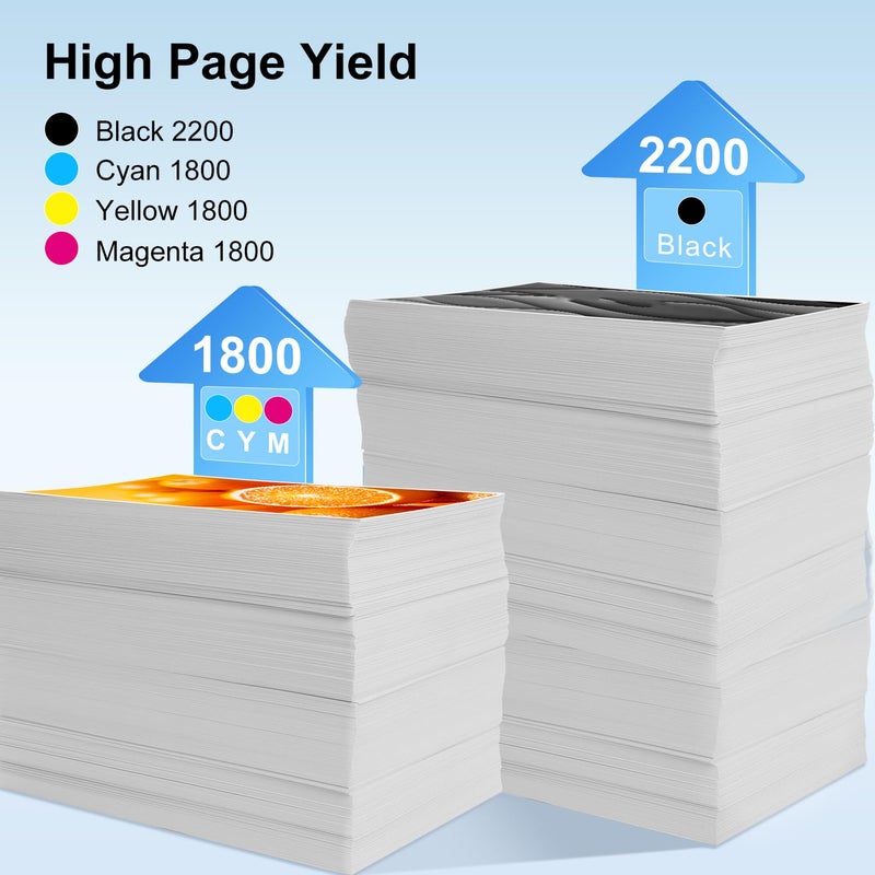 Ankink 952xl Ink Cartridges Black Color Combo 4-Pack Compatible for HP 952 XL Work with Officejet Pro 8710 7740 Printers 8720 8702 8210 7720 8715 8730 8740 8216 8725 8700 8200 7730 8743 Cyan Magenta Yellow - Image 5