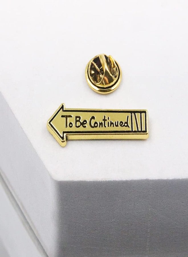 POYAMUSE Funny Anime To Be Continued Brooch Pin Badge - Cartoon Memorial Jewelry for Anime Fans-gold - Image 3