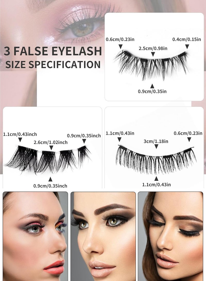 مكعب جي رموش مغناطيسية مع أداة تطبيق | مجموعة رموش مغناطيسية ثلاثية الأبعاد، رموش مغناطيسية قابلة لإعادة الاستخدام بدون محدد عيون، لا حاجة إلى غراء، رموش صناعية مغناطيسية للحفلات والمزيد - Image 5