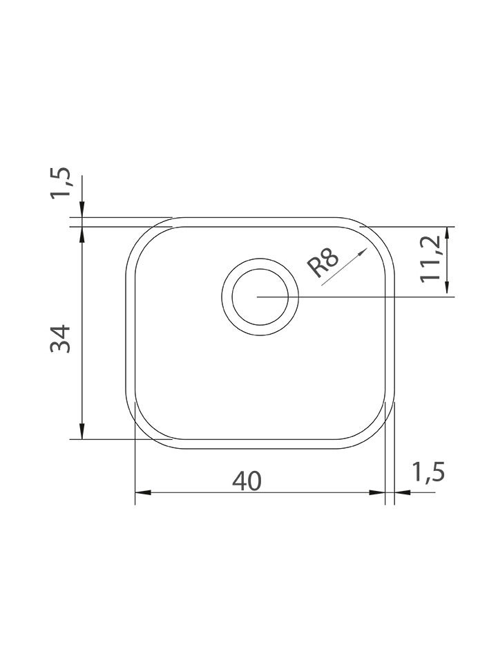TRAMONTINA منذ 1911، صنع في البرازيل - وعاء لافينيا 40x34 سم 40 BL من الفولاذ المقاوم للصدأ بتشطيب مصقول مع مصفاة - Image 2