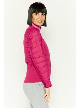 Brooks Women Sportswear Fit Long Sleeve Outdoor Jacket, Dark Pink  - Image 3