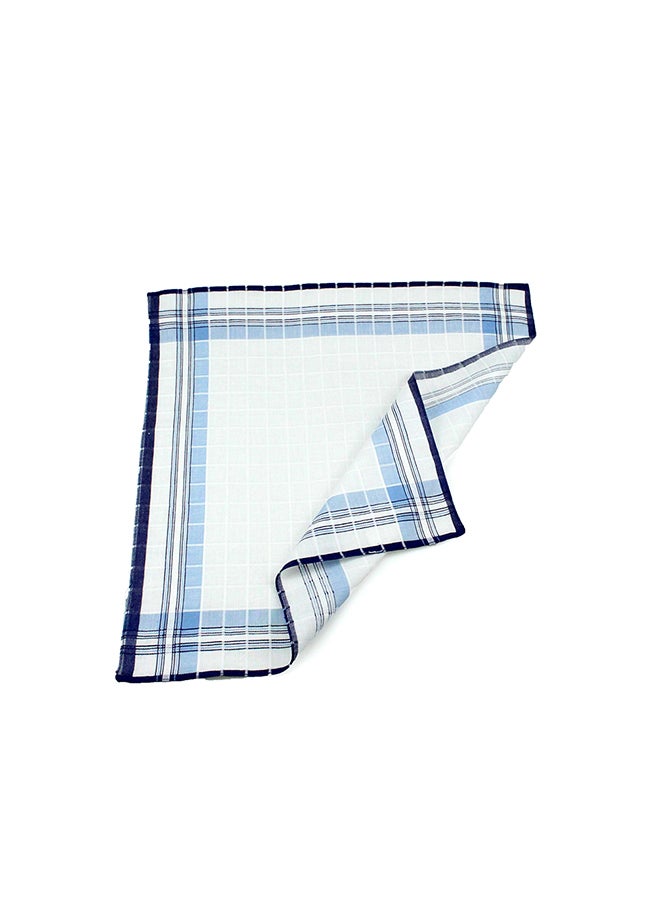 Cotton Square Handkerchief White - Image 3