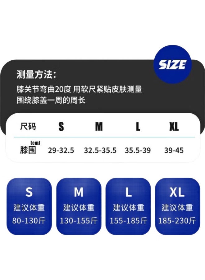 VEIDOORN Weidong Basketball Men'S Professional Sports Knee Brace, Meniscus Joint Running Football Strap Knee Support, V7740, White And Gray, Size L, Single Piece - Image 1