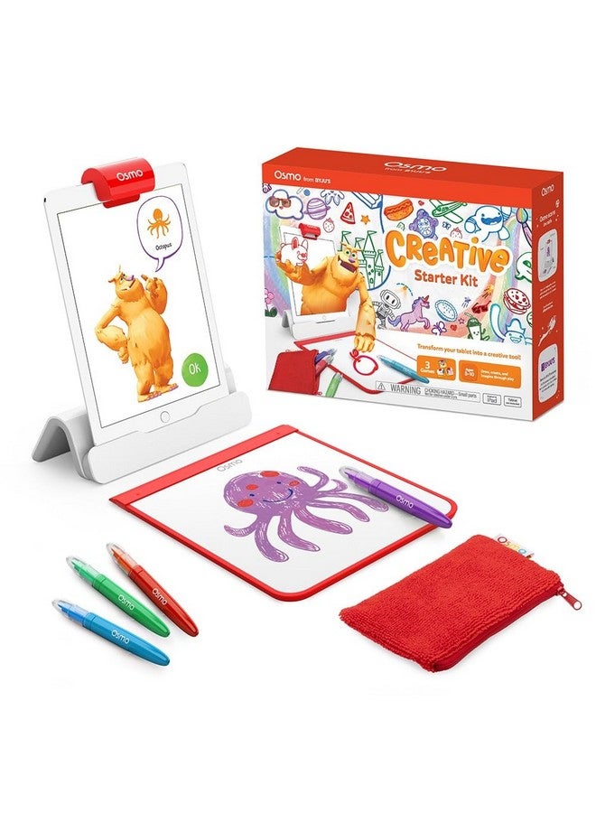 Osmo - Creative Starter Kit for IPad - 3 Educational Learning Games - Creative Drawing & Problem Solving/ Early Physics - STEM Toy Gifts for Kid, Boy & Girl - Ages 5 6 7 8 9 10 (Osmo Base Included) - Image 1