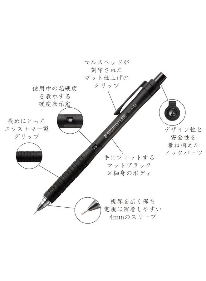 STAEDTLER Steadtler Drafting Mechanical Pencil 925 1509 0.9Mm Black - Image 3