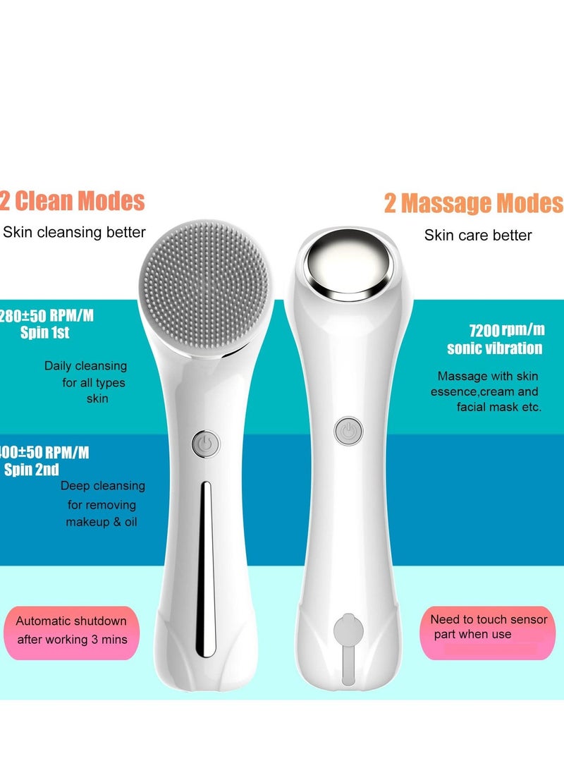 Facial Cleansing Brush lectric Face Scrubber Rechargeable Exfoliator Waterproof Rotating Cleanser for Exfoliating - pzsku/Z4532F1C4ECC5B26CF607Z/45/_/1681214822/95f0cbe5-0846-4b74-a9d2-053b3c01e7cc