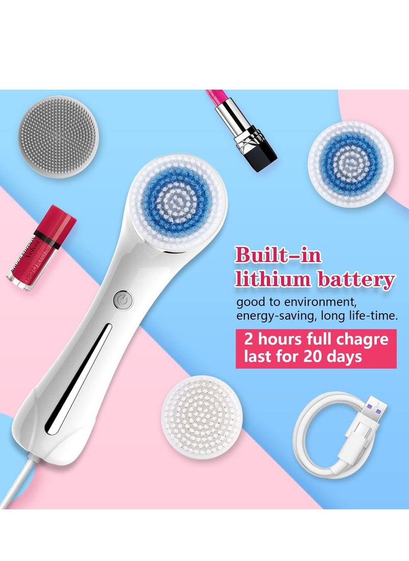 Facial Cleansing Brush lectric Face Scrubber Rechargeable Exfoliator Waterproof Rotating Cleanser for Exfoliating - pzsku/Z4532F1C4ECC5B26CF607Z/45/_/1681214823/47d09480-86ef-4db5-a5d3-67ba3f4284bd