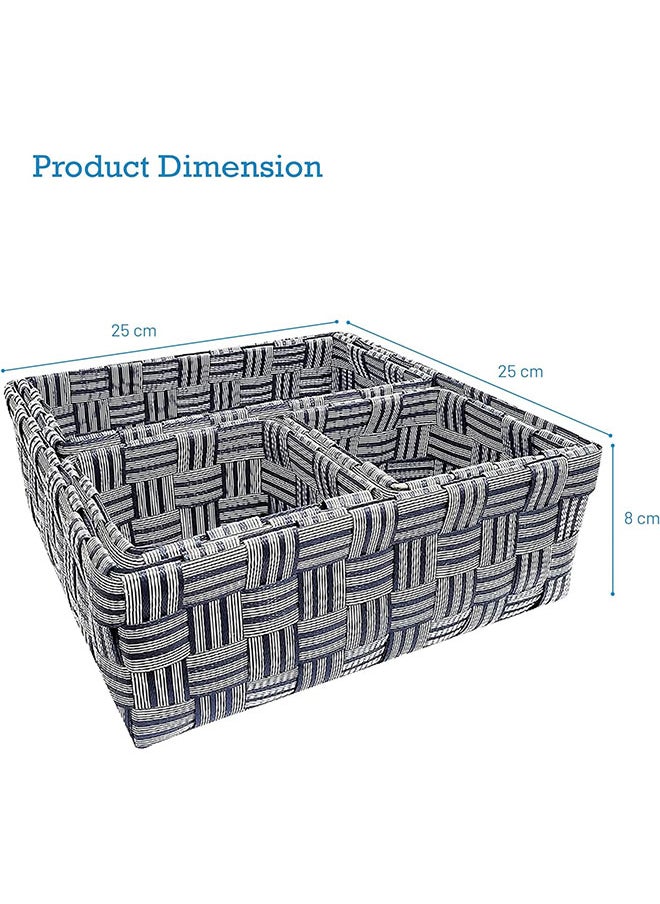 Home Pro - Organizer Basket 4-Pieces SetSturdy Lightweight and Easy to Maintain Ideal for clothes office stationery makeup items Basket Organizer Rectangular Premium - Image 1