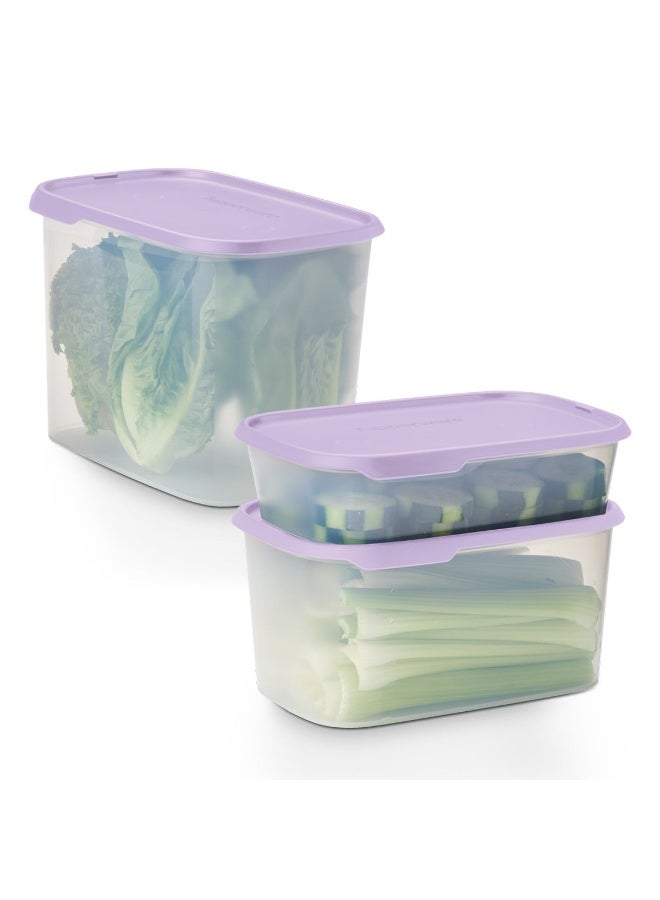 Tupperware One Touch Fresh rectangular food storage container, 2.85 liter capacity. - Image 3
